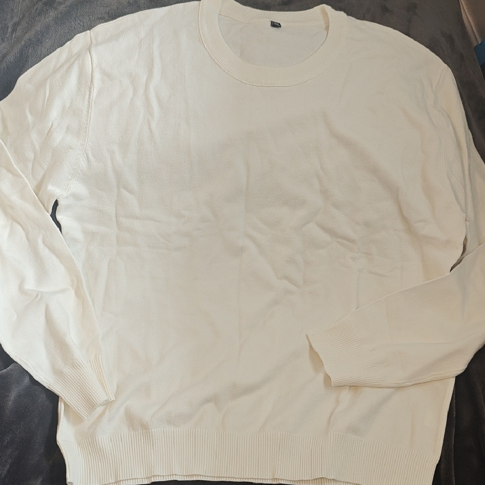 Classic Cream Men's Sweater